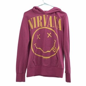 Nirvana Pink Smiley Face Hoodie 1992